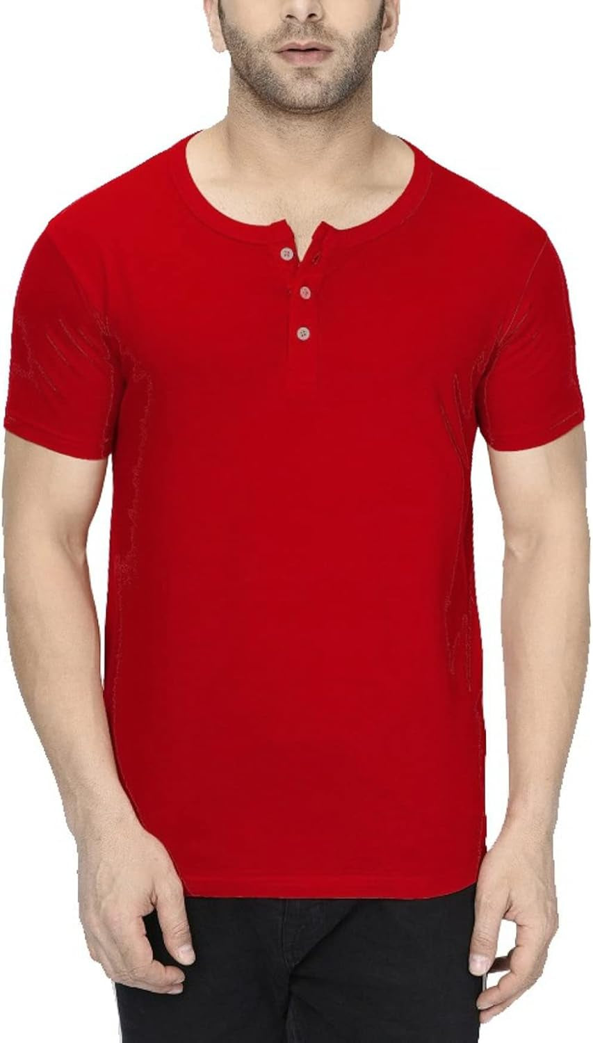 Man Hanlay Shirts for Adult - Short Sleeve Henley Shirts for Men | [4912263] Henley Set 1 - M