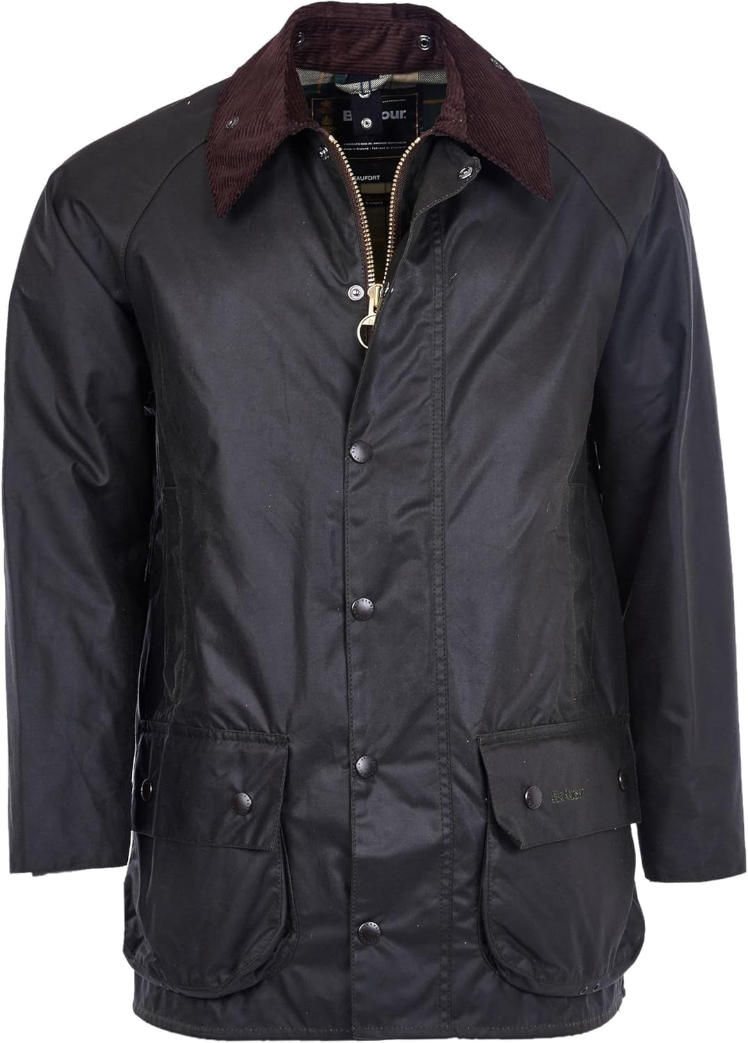 Men'S Beaufort Waxed Cotton Jacket 48 Sage